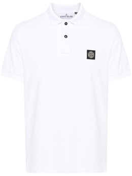 Stone Island: Белая рубашка 