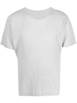 Homme Plissé Issey Miyake: Серая футболка 