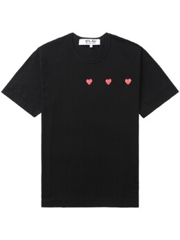 Comme Des Garçons Play: Чёрная футболка 