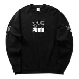 PUMA: Чёрная толстовка 