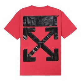 Off-White: Красная футболка  Virgil