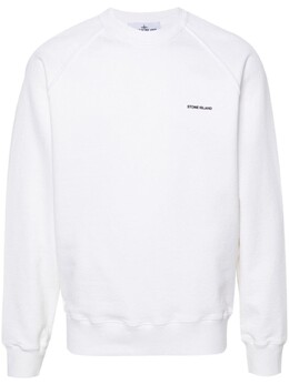 Stone Island: Белая толстовка 
