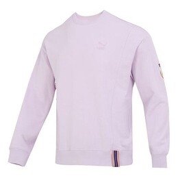 PUMA: Фиолетовый свитер 