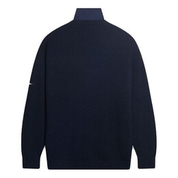 Balenciaga: Трикотажный свитер  Navy