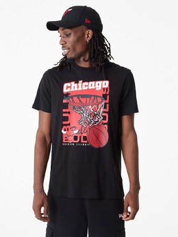 NEW ERA: Чёрная футболка  Chicago Bulls