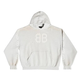 Balenciaga: Белая толстовка 