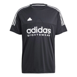 Adidas: Чёрная футболка  Tiro