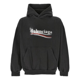 Balenciaga: Чёрная толстовка 