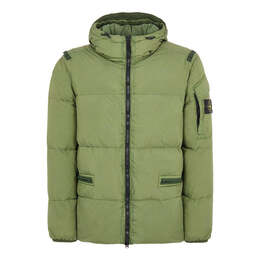 Stone Island: Зелёная куртка  Crinkle Reps