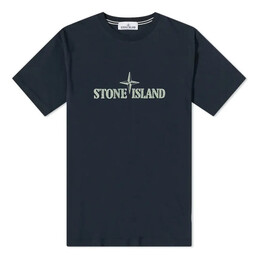 Stone Island: Синяя футболка 