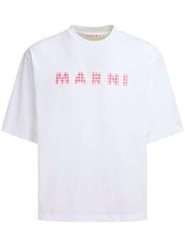 Marni: Белая футболка 