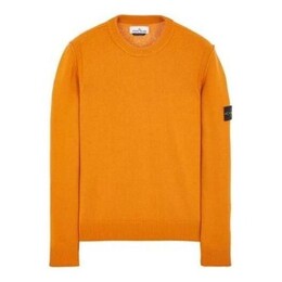 Stone Island: Оранжевый свитер 