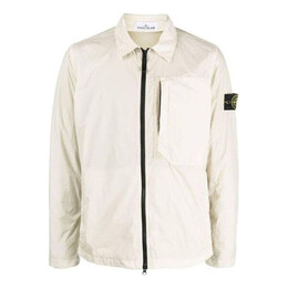 Stone Island: Белая куртка  Compass