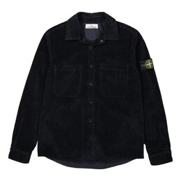 Stone Island: Синяя рубашка 