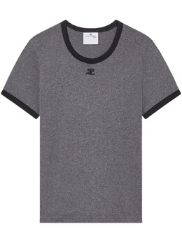 Courreges: Серая футболка 