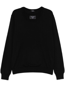 Balmain: Чёрный свитер 
