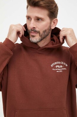 Fila: Коричневая толстовка 