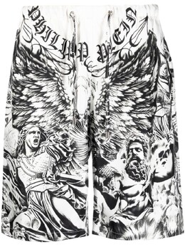 Philipp Plein: Шёлковые шорты  Tattoo