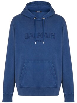 Balmain: Синяя толстовка 