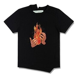 Off-White: Чёрная футболка  Virgil