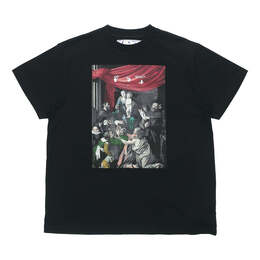 Off-White: Однотонная футболка  Caravaggio Painting