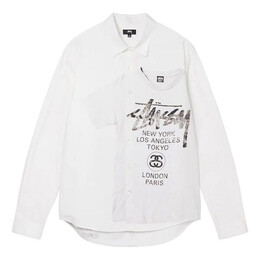 Stussy: Белая рубашка 
