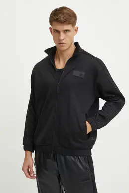 EA7 Emporio Armani: Чёрная толстовка 