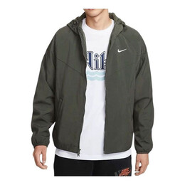 Nike: Чёрная куртка  Windrunner