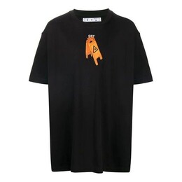 Off-White: Чёрная футболка  Pascal Skeleton