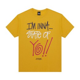 Stussy: Жёлтая футболка 