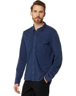 John Varvatos: Рубашка с длинным рукавом 