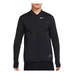 Nike: Чёрная куртка  Dri FIT