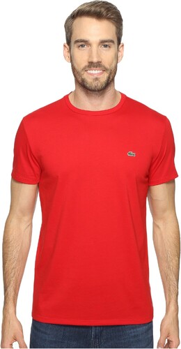 Lacoste: Футболка  Red с коротким рукавом