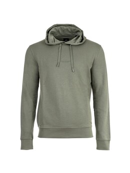 Armani Exchange: Зелёная толстовка 