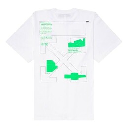 Off-White: Футболка оверсайз 