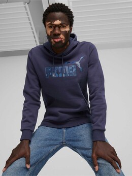 PUMA: Синяя толстовка  Ess