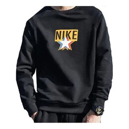 Nike: Чёрная толстовка 