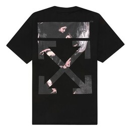 Off-White: Чёрная футболка  Caravaggio Arrow