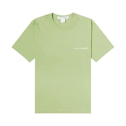 Comme Des Garcons Shirt: Зелёная футболка 