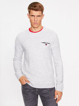 Tommy Jeans: Серый свитер 