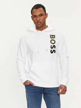 BOSS: Белая толстовка 
