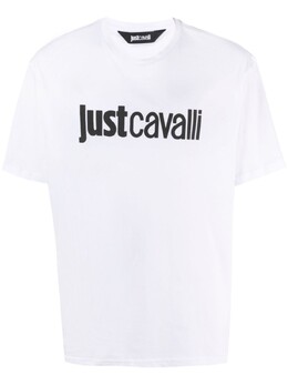 Just Cavalli: Белая футболка 