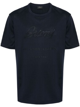 Brioni: Синяя футболка 