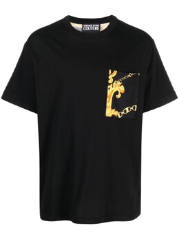 Versace Jeans Couture: Чёрная футболка 