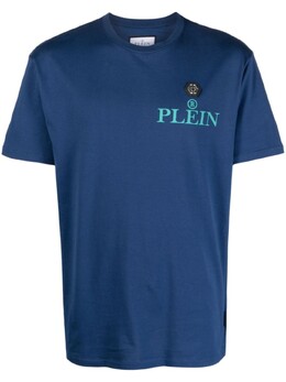 Philipp Plein: Синяя футболка  Iconic Plein