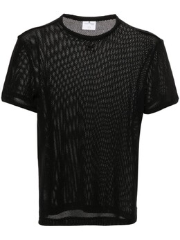 Courreges: Футболка в сетку 