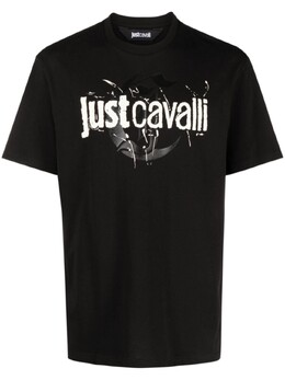Just Cavalli: Чёрная футболка 