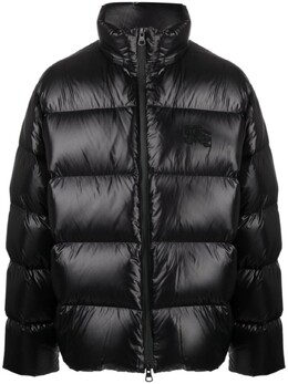 Burberry: Чёрный пуховик 