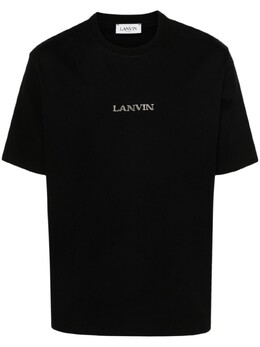 Lanvin: Чёрная футболка 
