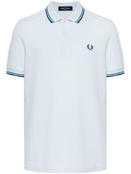 Fred Perry: Синяя рубашка  Twin Tipped